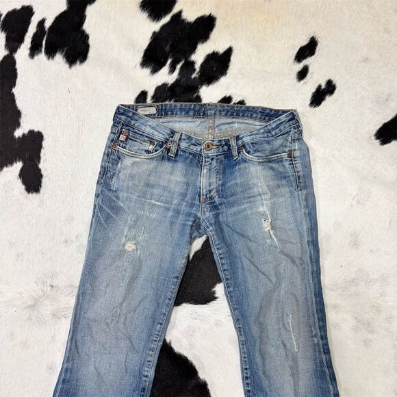 Vintage Big Star Women's Bootcut Flare Distressed Jeans Size 28L - Picture 3 of 16